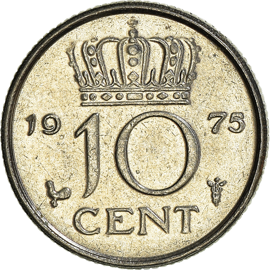 Munten, Nederland, 10 Cents, 1975