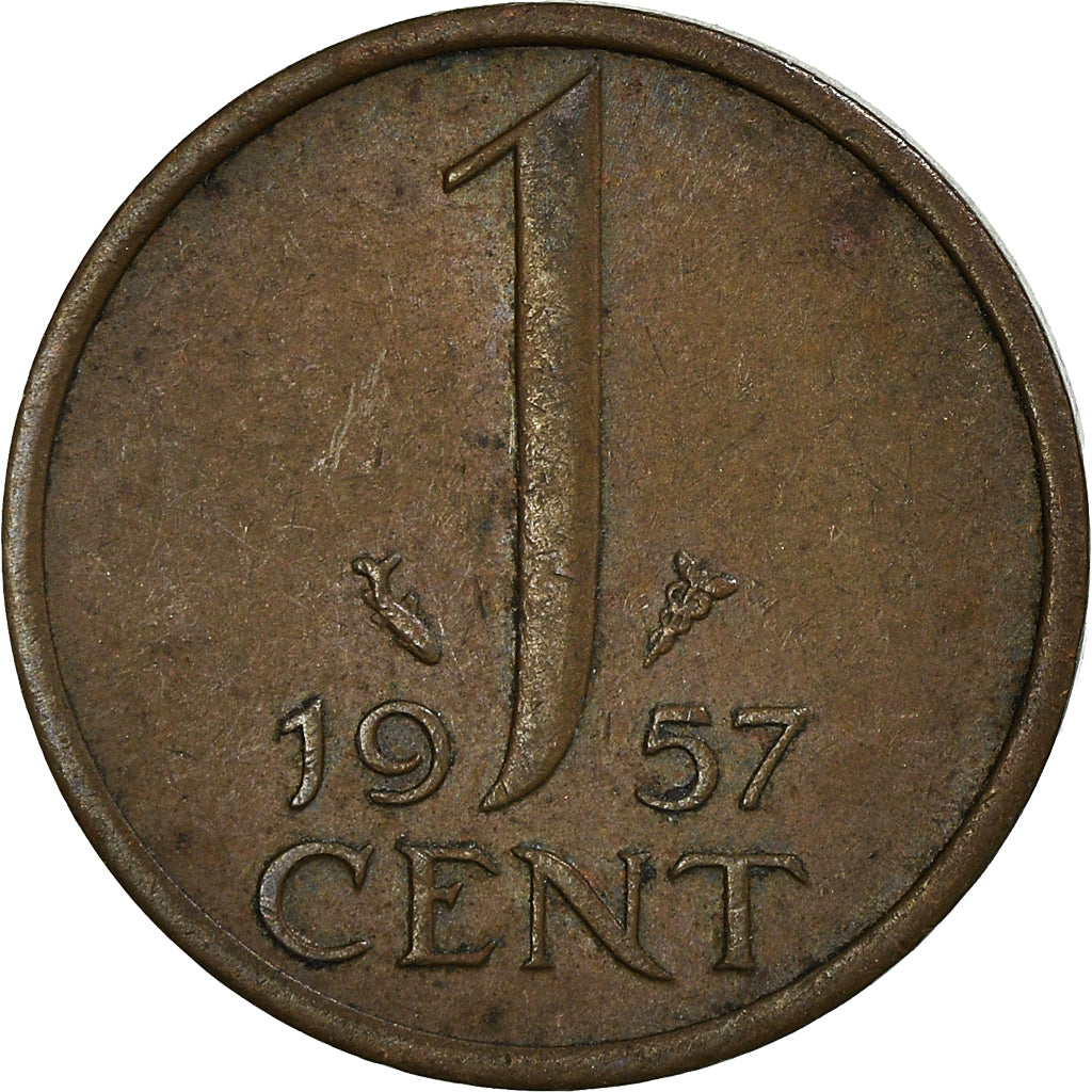 Moneta, Paesi Bassi, Cent, 1957