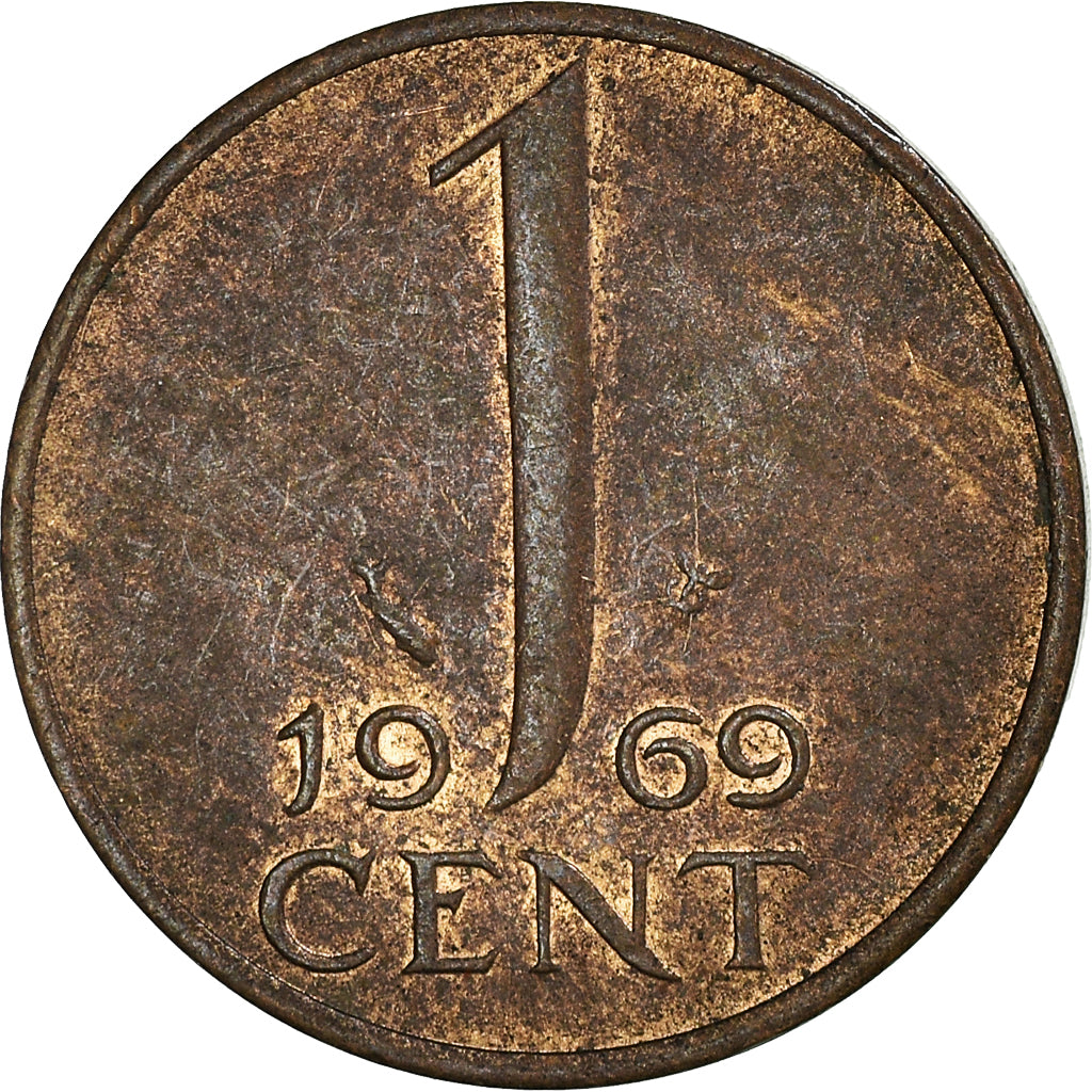 Coin, Netherlands, Cent, 1969