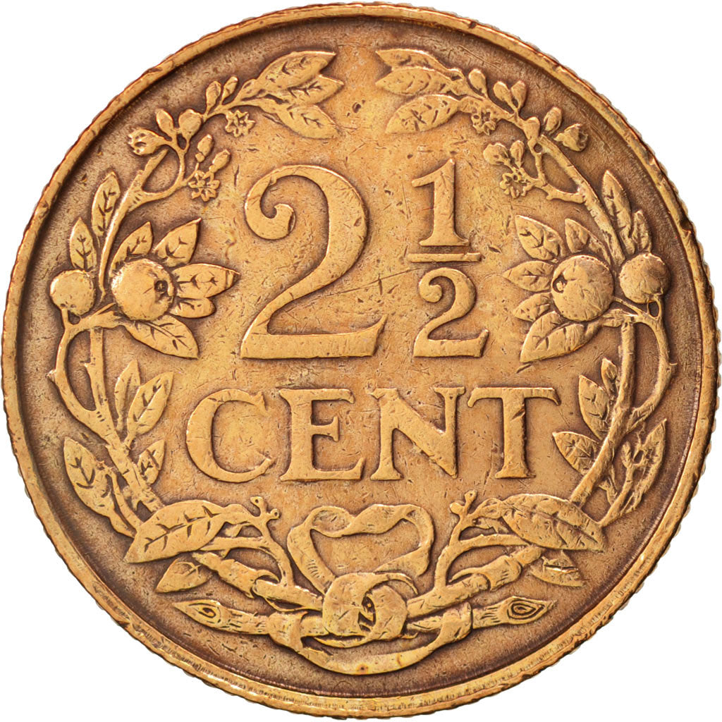 Moneta, Antille olandesi, Juliana, 2-1/2 Cents, 1959, BB, Bronzo, KM:5