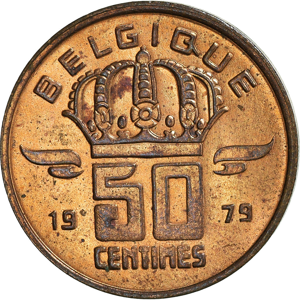 Moneta, Belgia, 50 Centimes, 1979