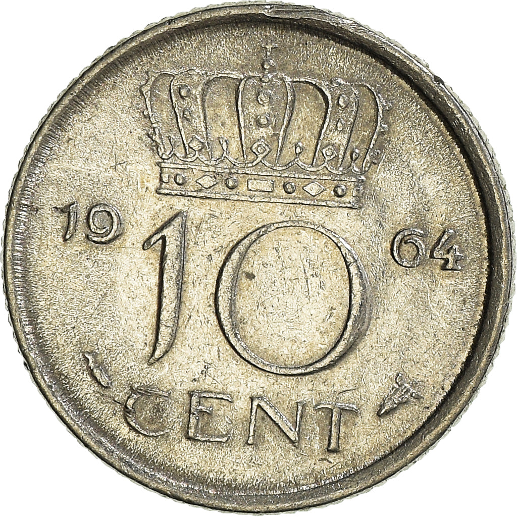 Munten, Nederland, 10 Cents, 1964
