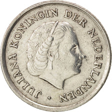 Netherlands Antilles, Juliana, 1/10 Gulden, 1966, AU(50-53), Silver, KM:3