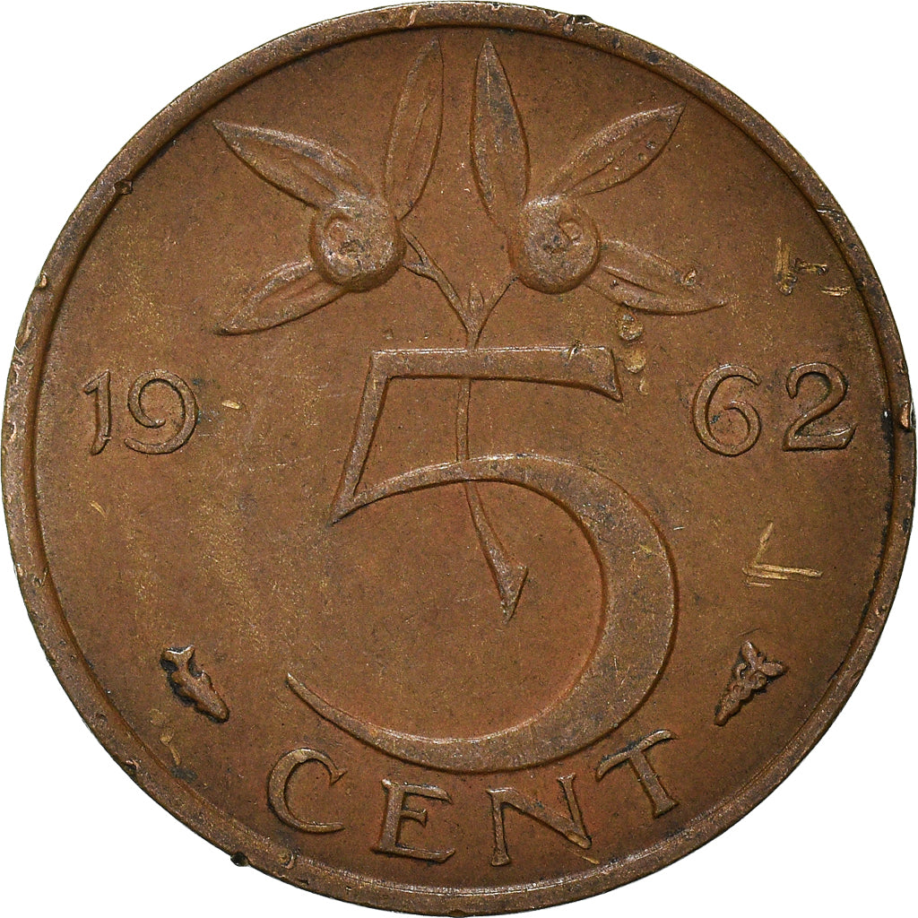 Münze, Niederlande, 5 Cents, 1962