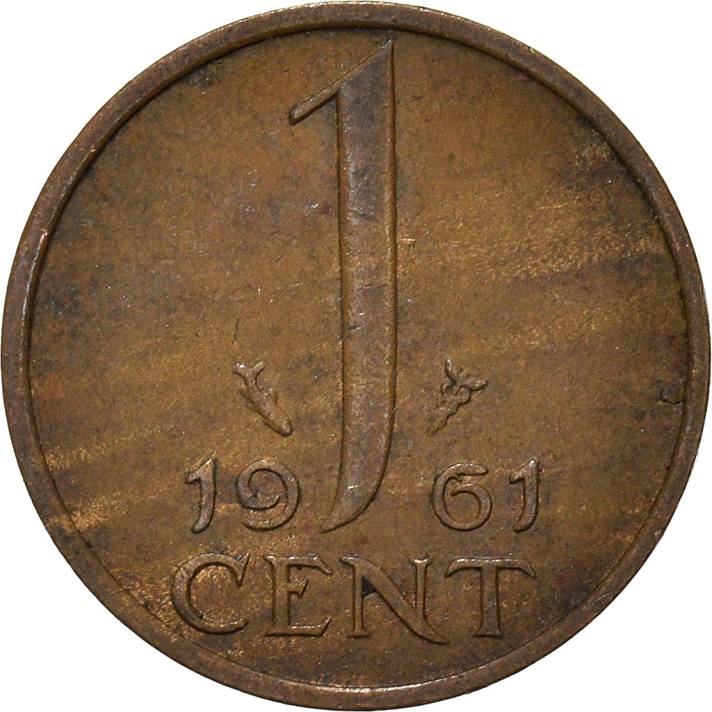 Moeda, Países Baixos, Cent, 1961