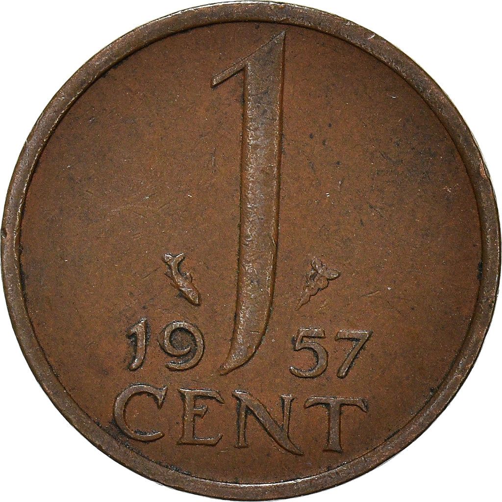 Coin, Netherlands, Cent, 1957