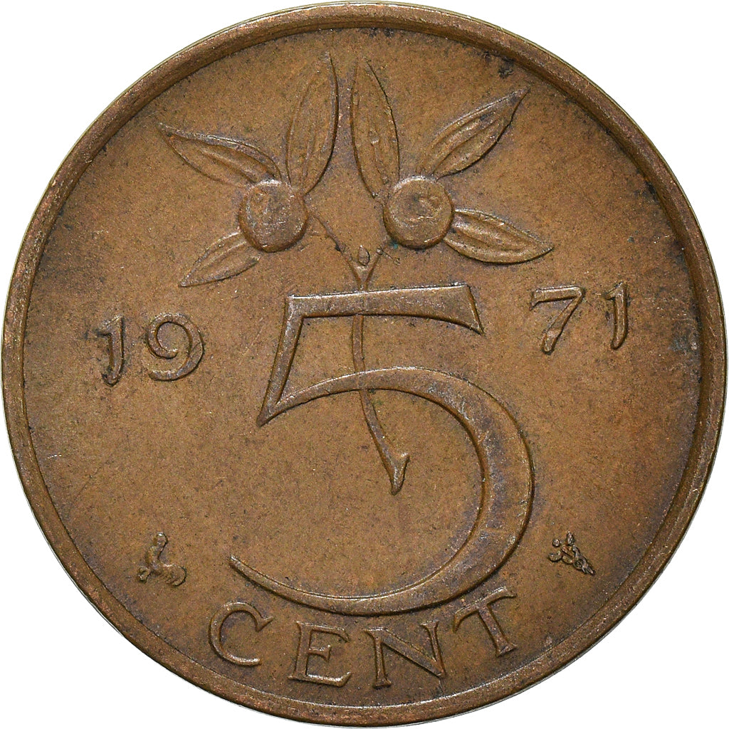 Münze, Niederlande, 5 Cents, 1971