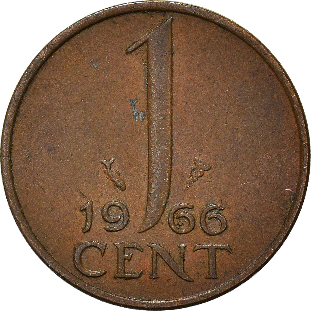 Münze, Niederlande, Cent, 1966