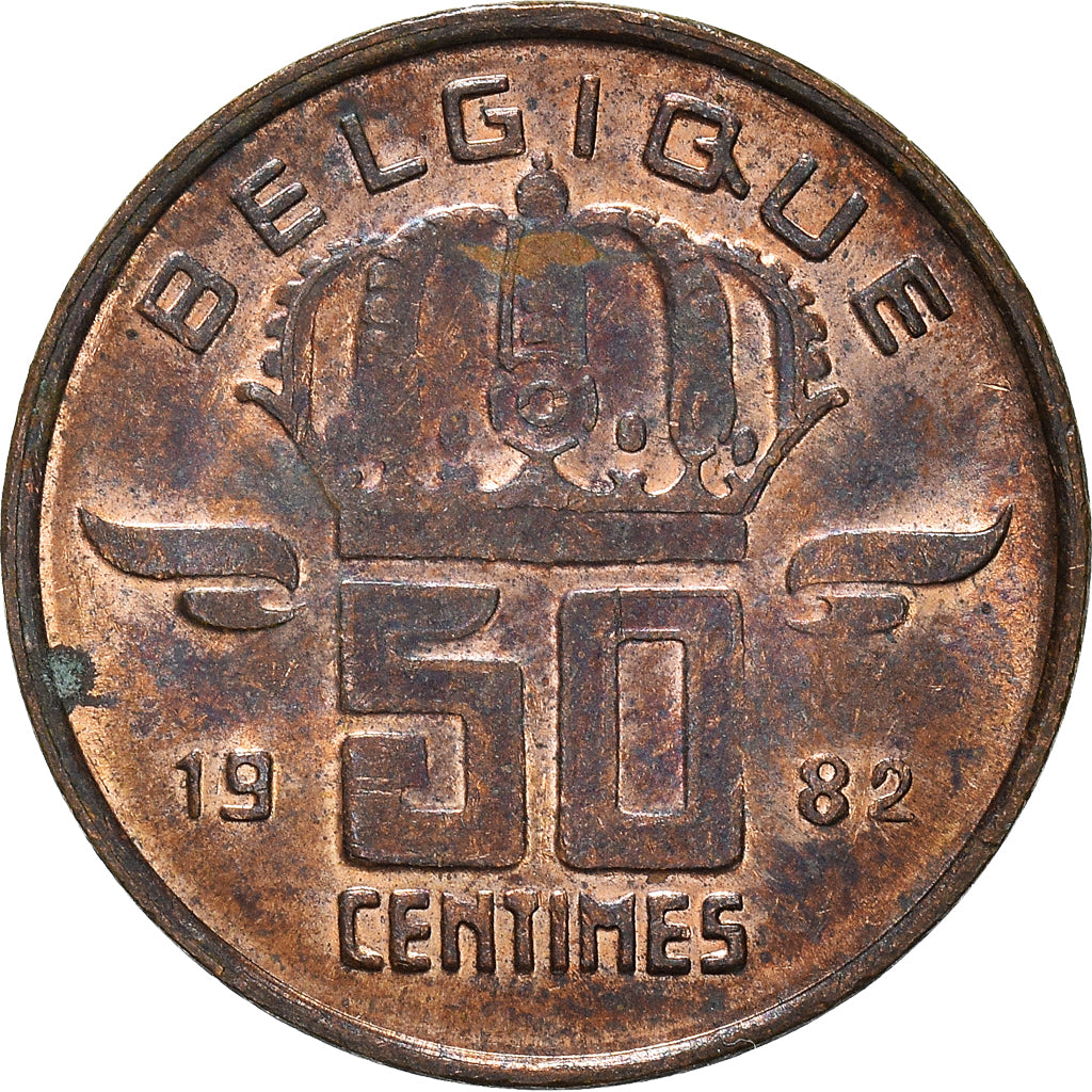 Moneta, Belgio, 50 Centimes, 1982