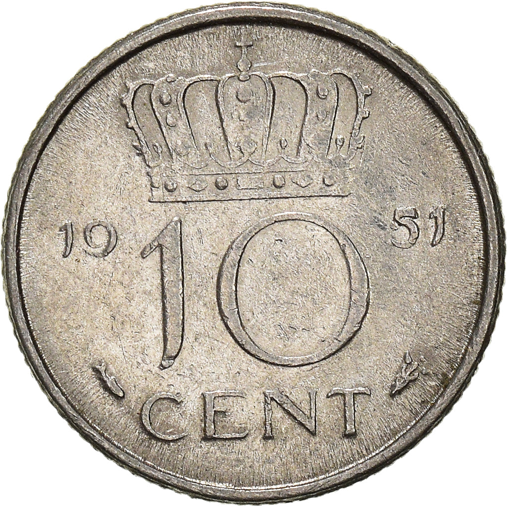 Coin, Netherlands, 10 Cents, 1951
