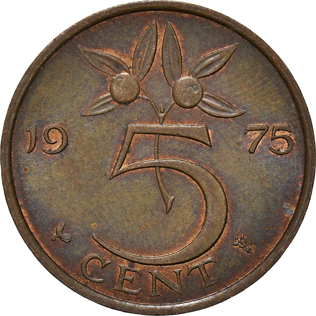 Moneta, Paesi Bassi, 5 Cents, 1975