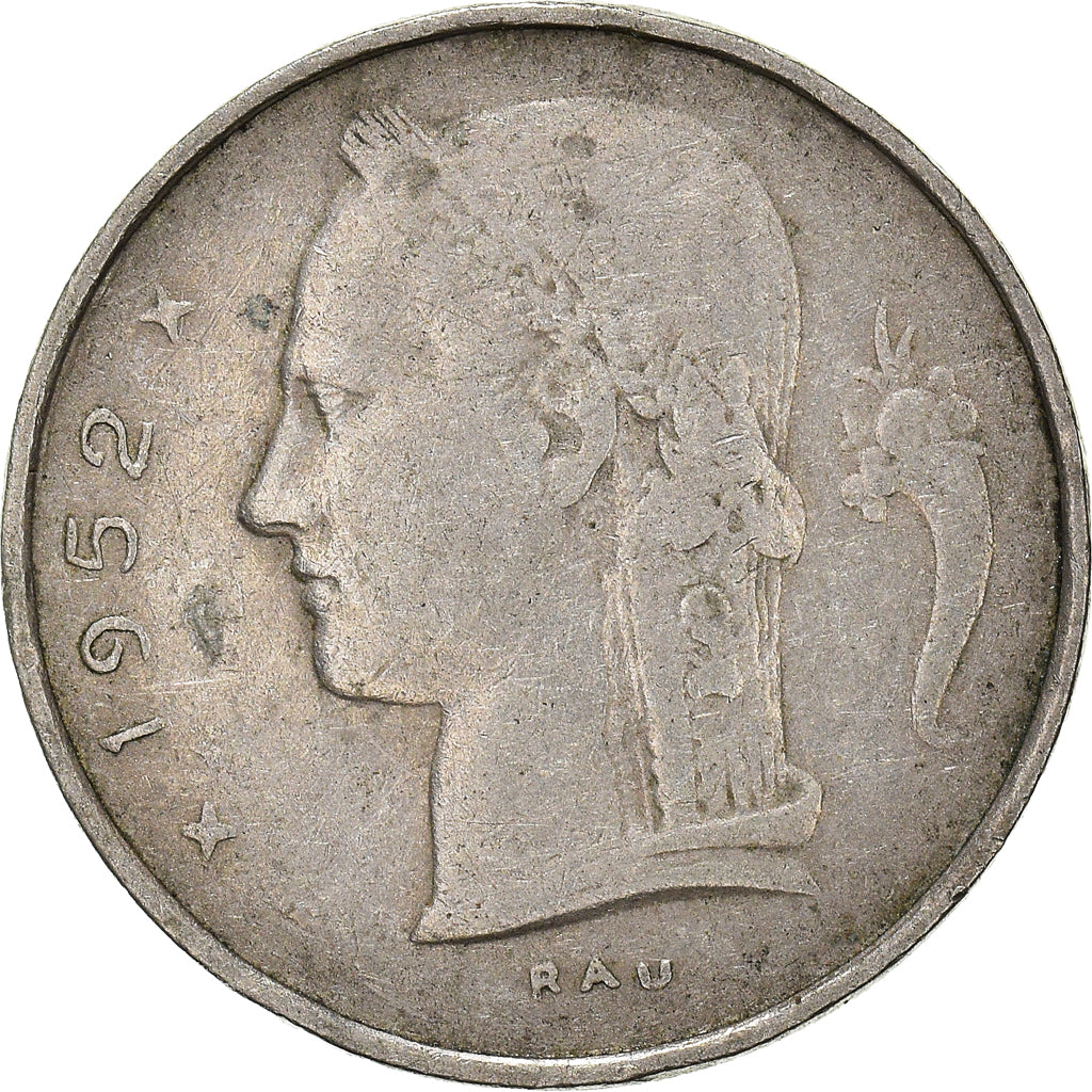 Coin, Belgium, Franc, 1952