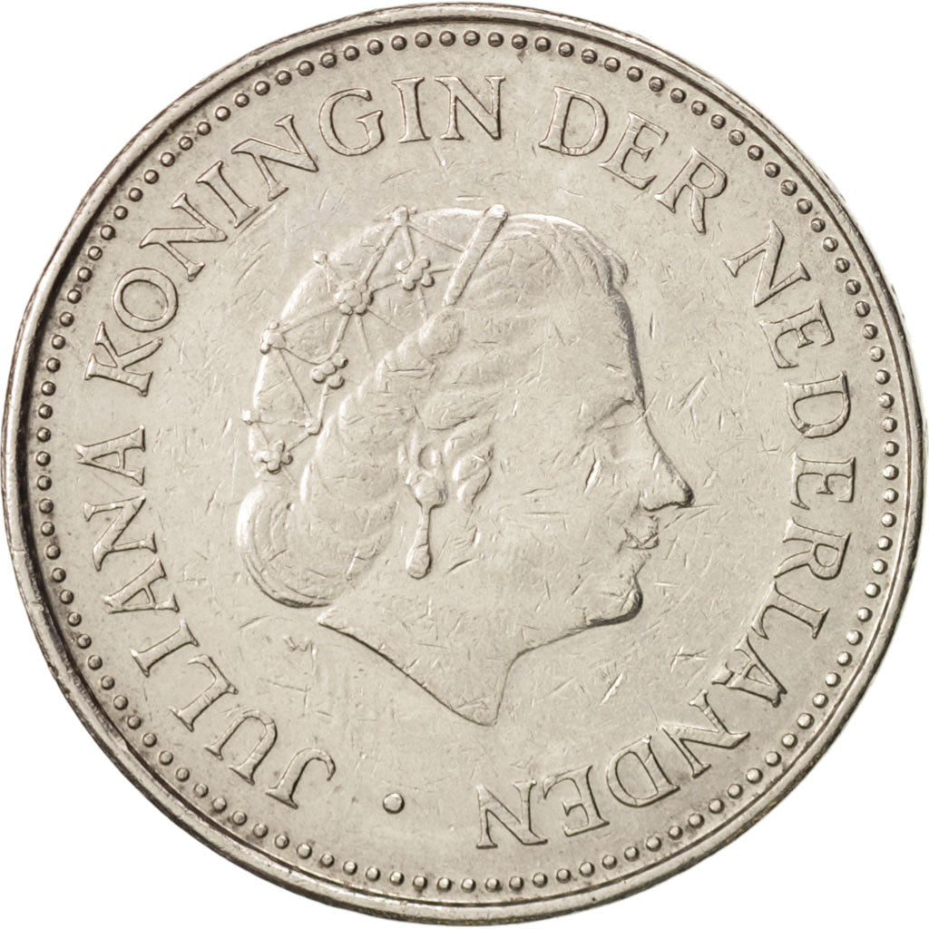 Monnaie, Netherlands Antilles, Juliana, Gulden, 1971, TTB, Nickel, KM:12
