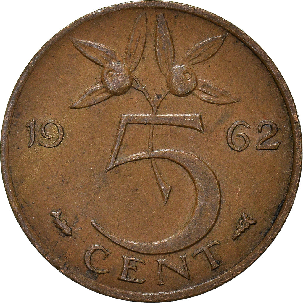Münze, Niederlande, 5 Cents, 1962