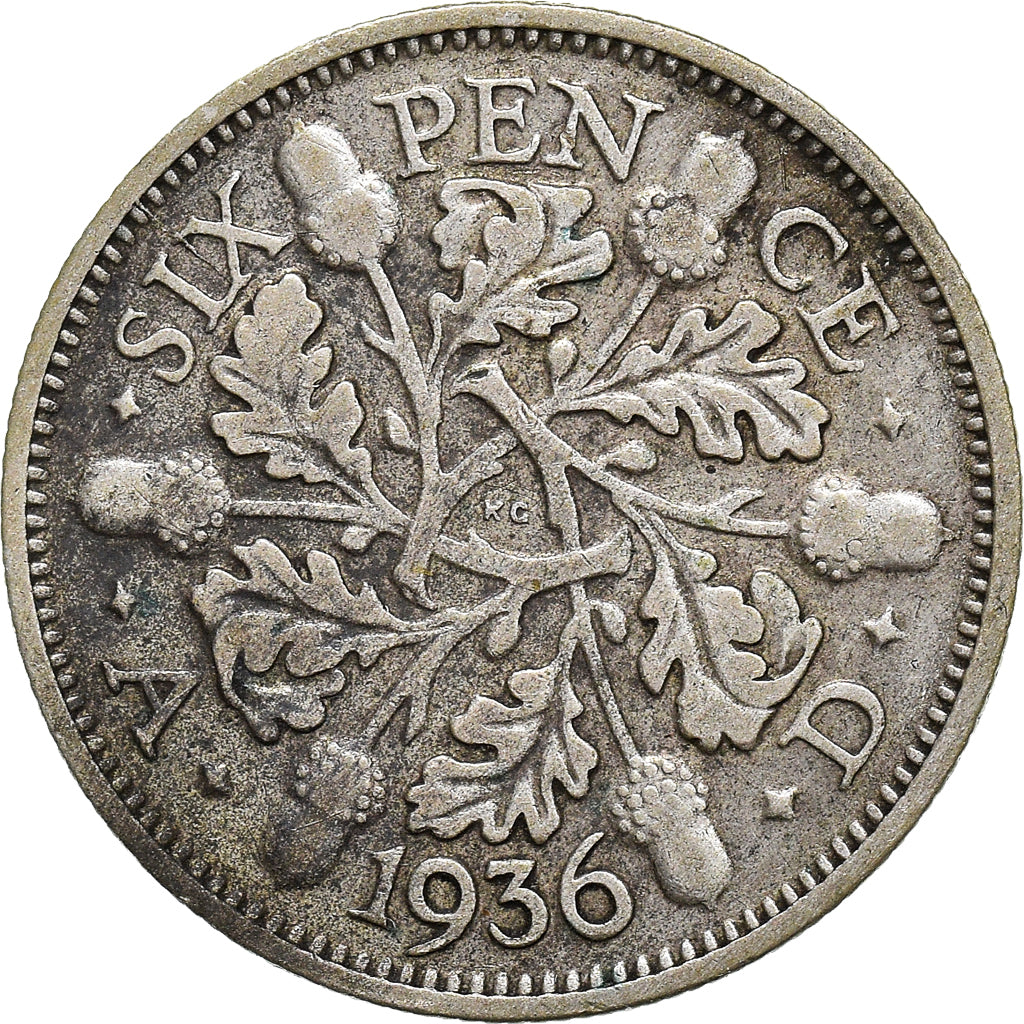 Moneta, Gran Bretagna, 6 Pence, 1936