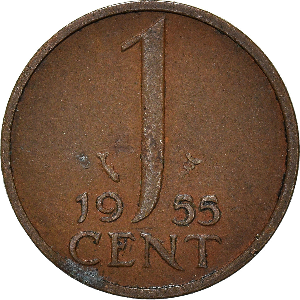 Münze, Niederlande, Cent, 1955