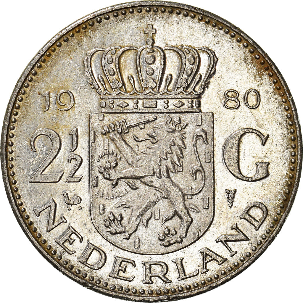Münze, Niederlande, 2-1/2 Gulden, 1980