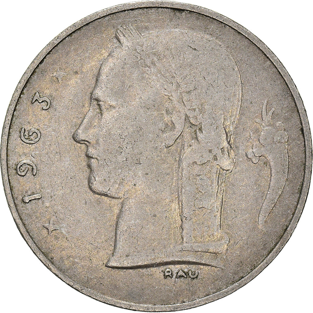 Coin, Belgium, Franc, 1963
