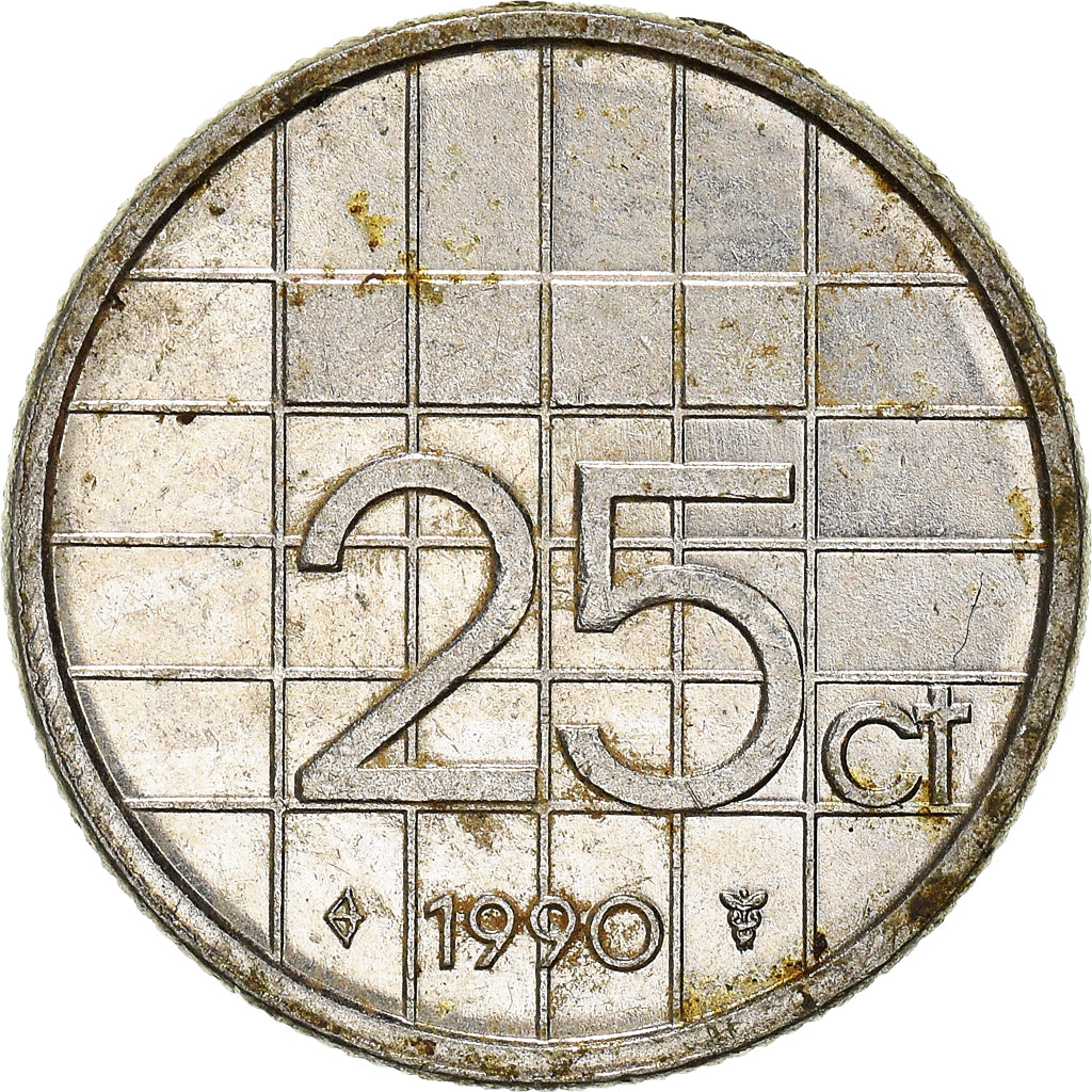 Munten, Nederland, 25 Cents, 1990