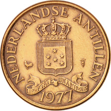 Munten, Nederlandse Antillen, Juliana, Cent, 1977, ZF, Bronze, KM:8