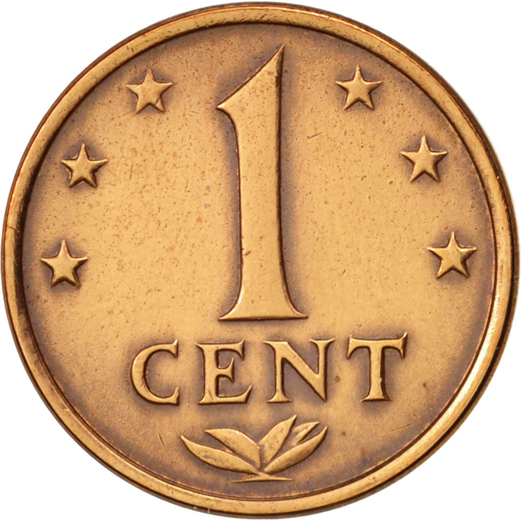 Coin, Netherlands Antilles, Juliana, Cent, 1977, EF(40-45), Bronze, KM:8