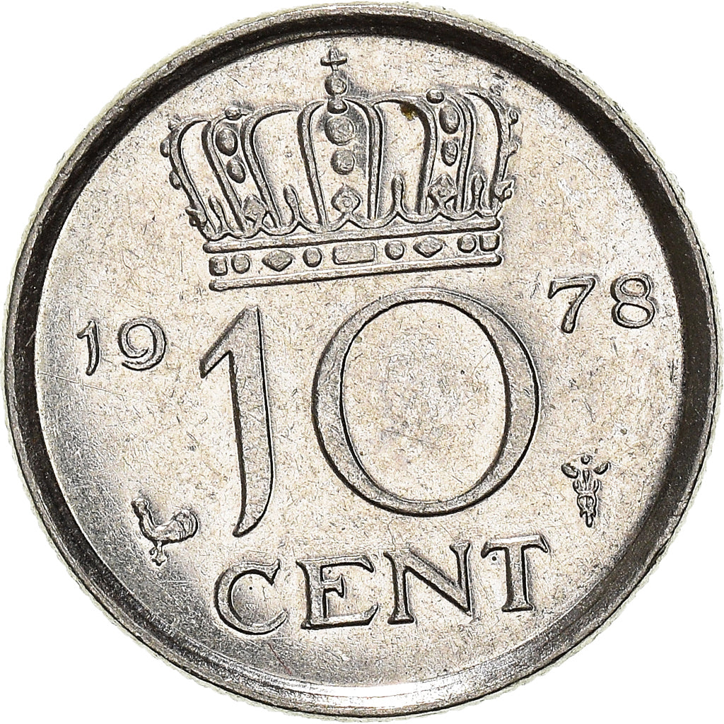 Münze, Niederlande, 10 Cents, 1978