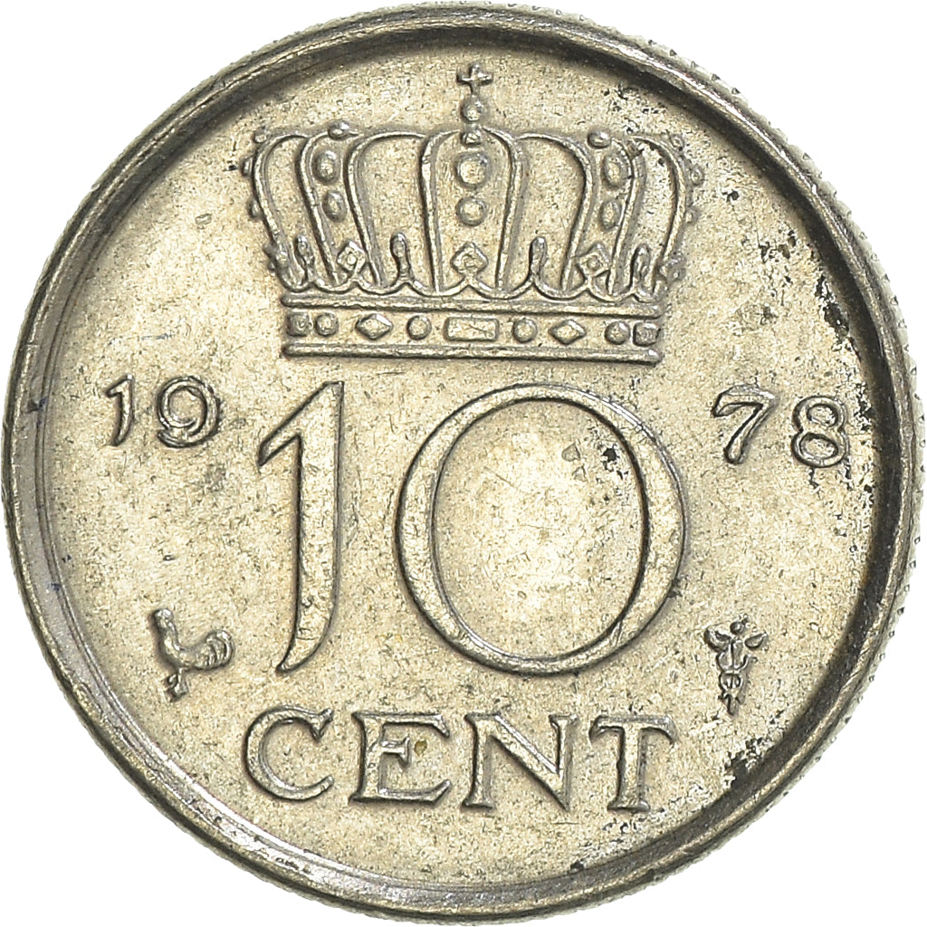 Münze, Niederlande, 10 Cents, 1978