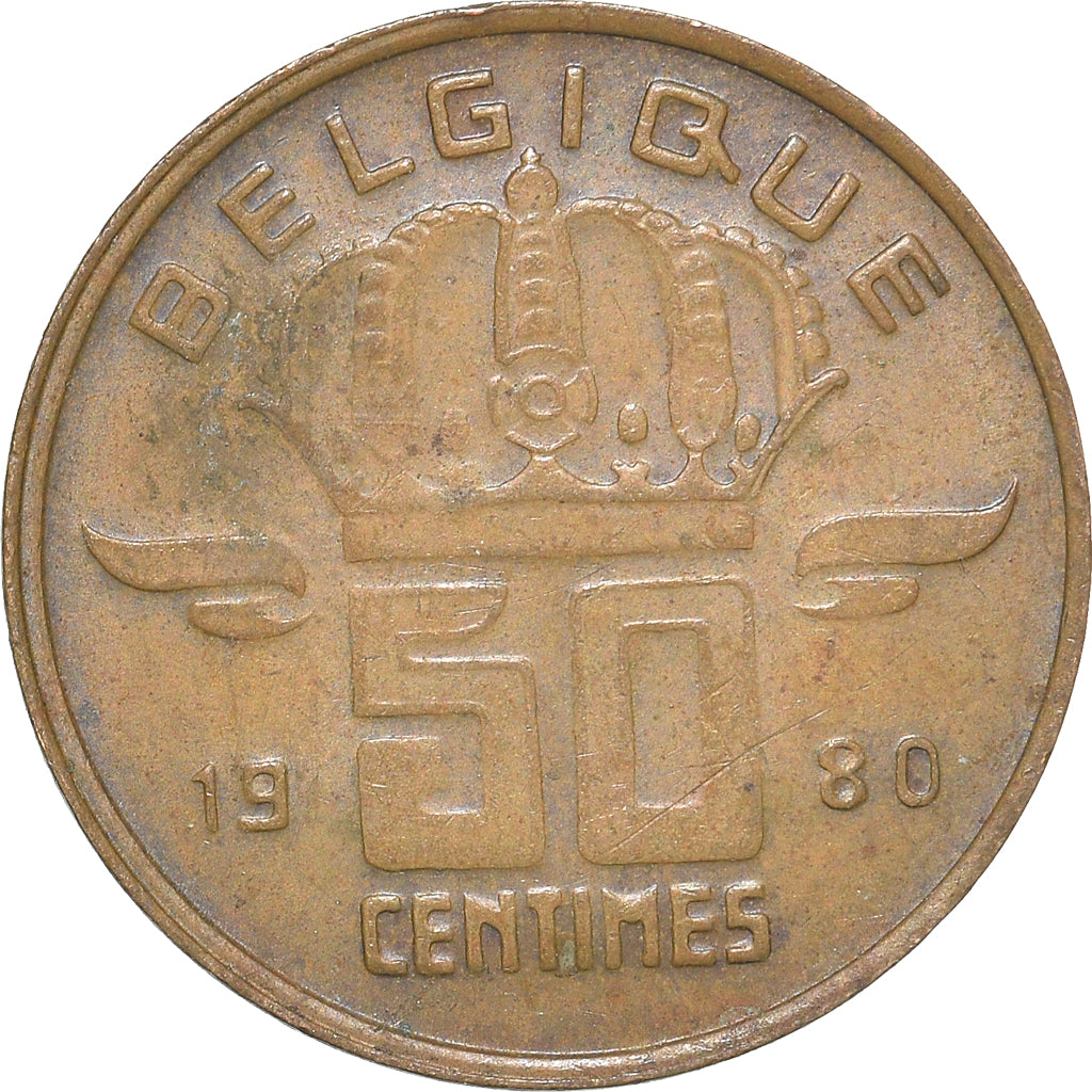 Coin, Belgium, 50 Centimes, 1980
