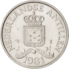 Munten, Nederlandse Antillen, Juliana, 2-1/2 Cents, 1981, UNC-, Aluminium, KM:9a