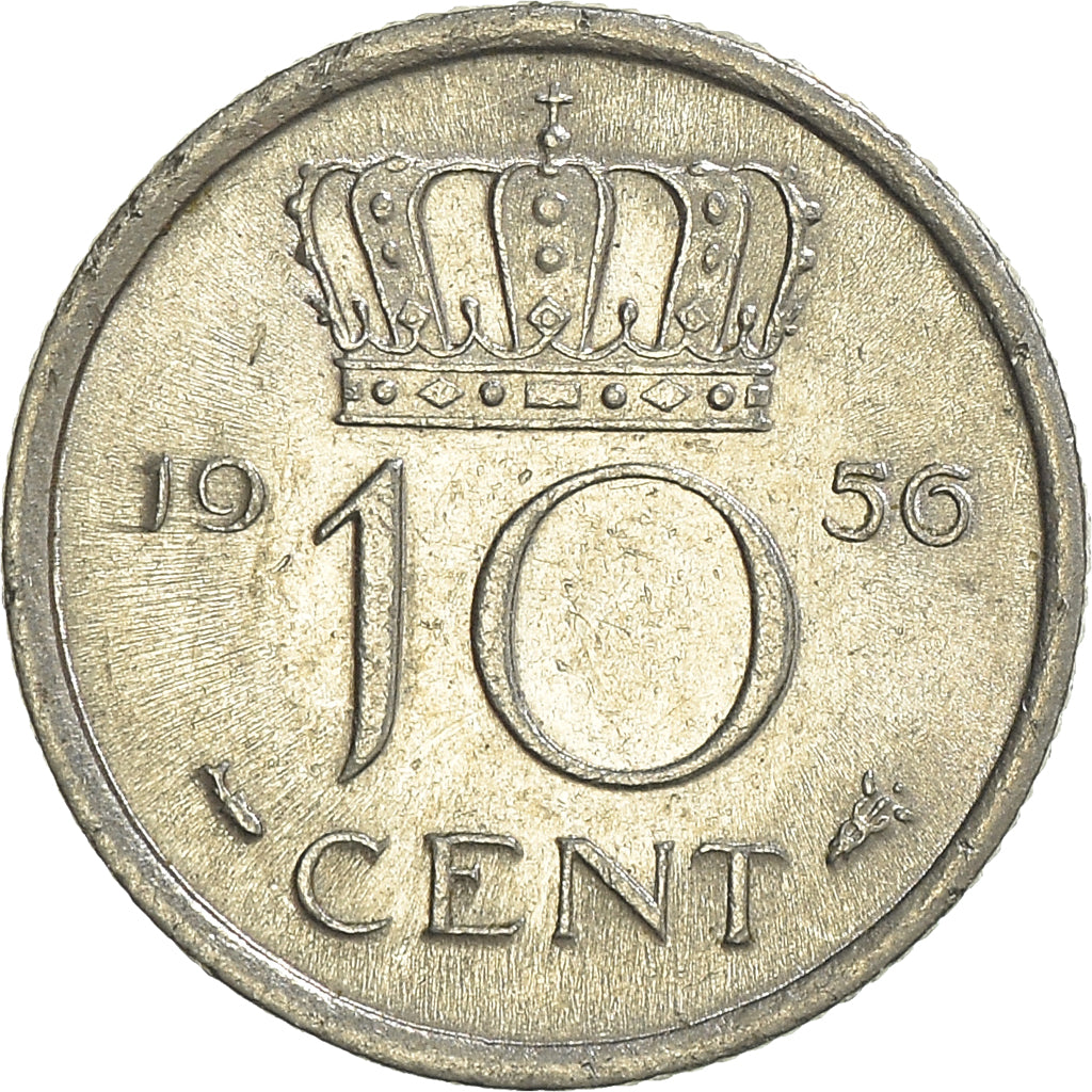 Moneta, Paesi Bassi, 10 Cents, 1956