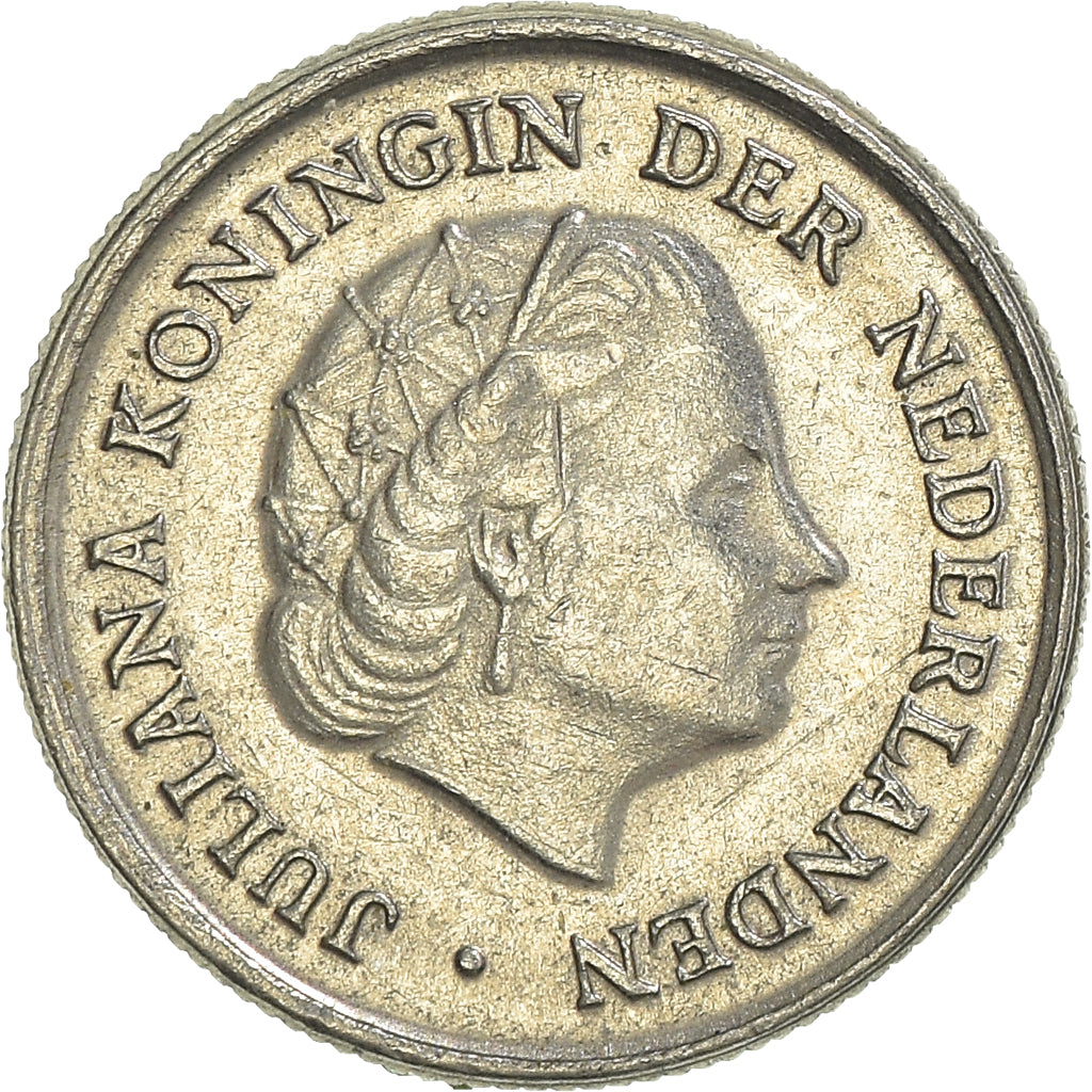 Moeda, Países Baixos, 10 Cents, 1977