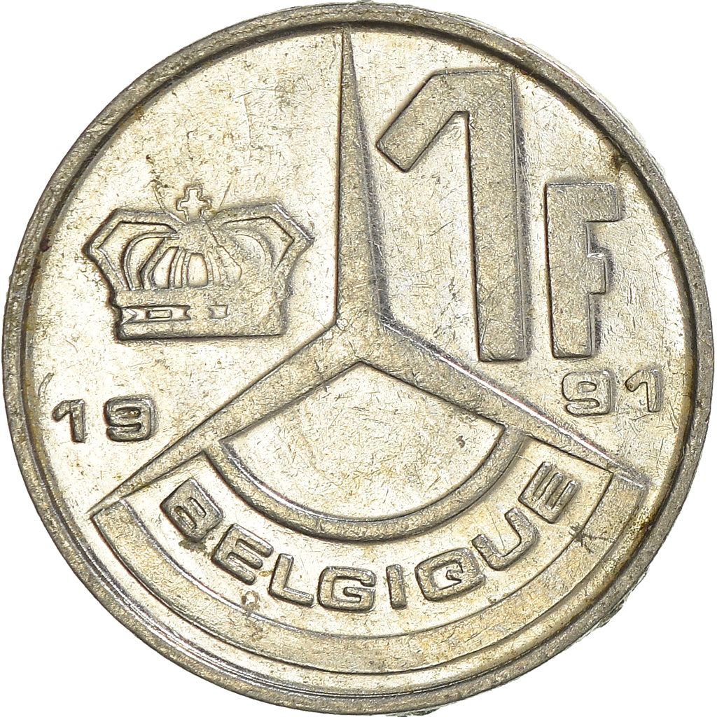 Coin, Belgium, Franc, 1991