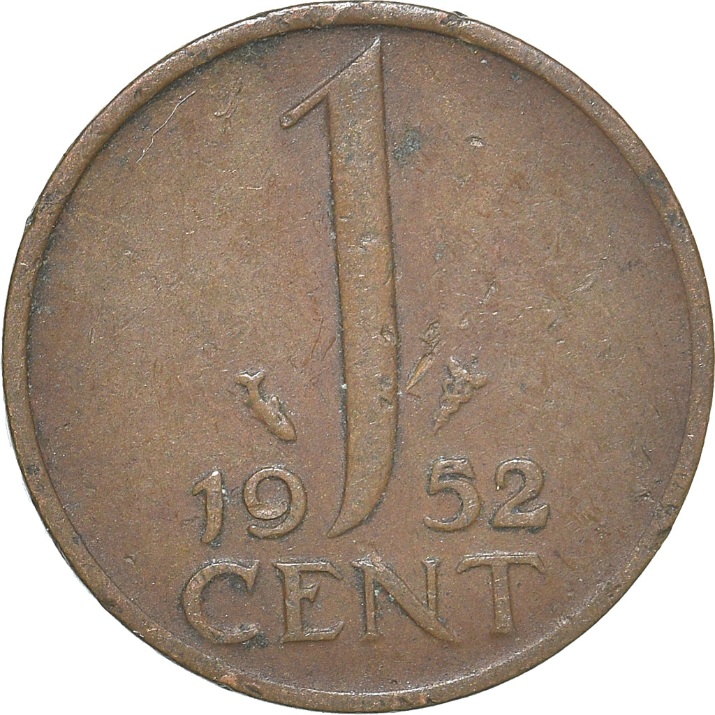 Moeda, Países Baixos, Cent, 1952