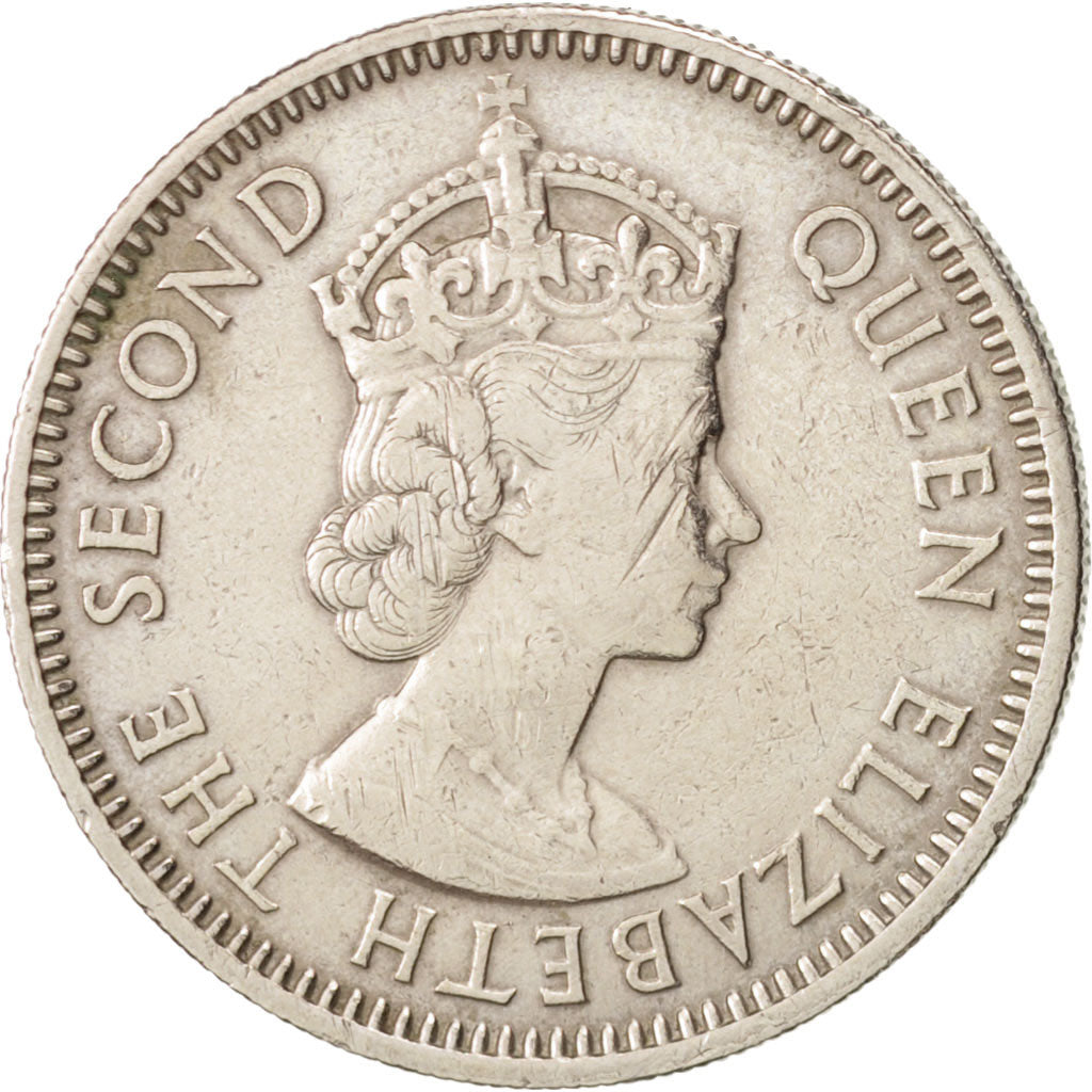 Monnaie, Etats des caraibes orientales, Elizabeth II, 25 Cents, 1965, TTB