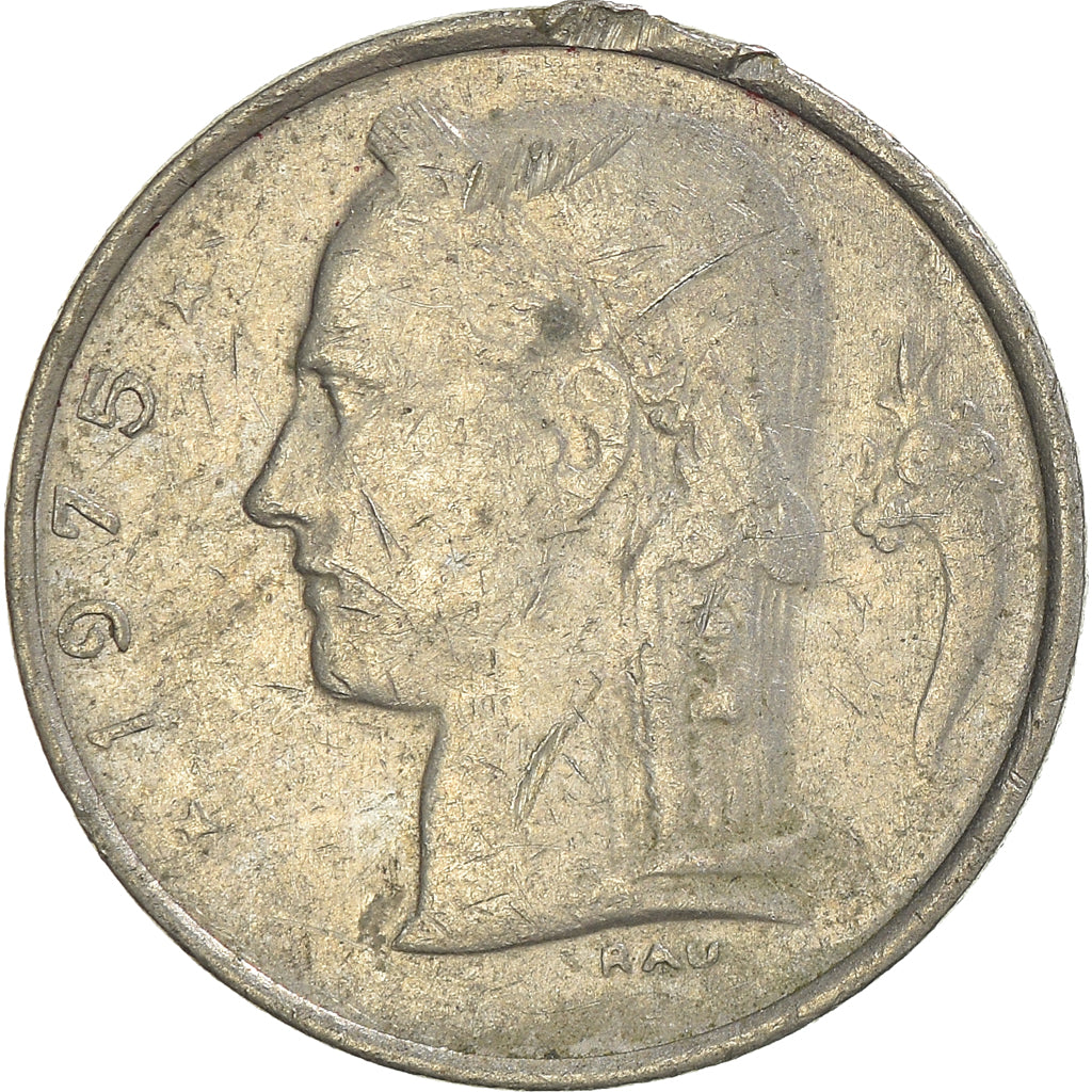 Moneda, Bélgica, Franc, 1975
