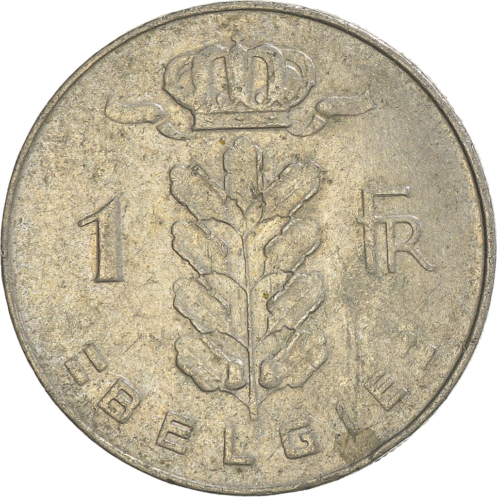 Moneda, Bélgica, Franc, 1975