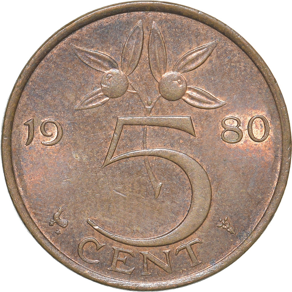 Moneta, Paesi Bassi, 5 Cents, 1980