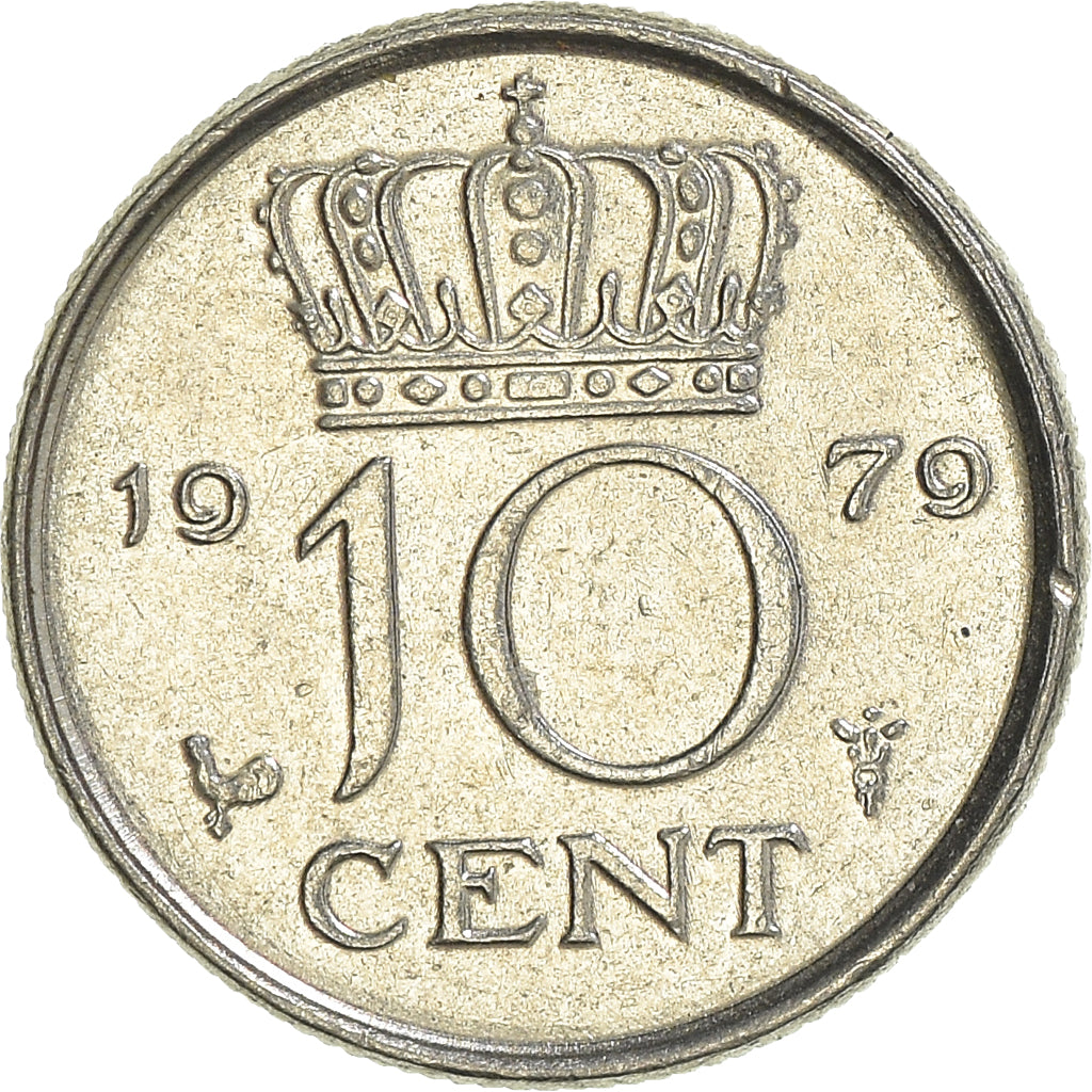 Monnaie, Pays-Bas, 10 Cents, 1979