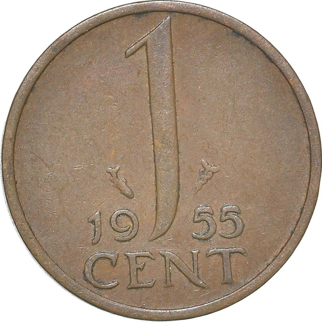 Münze, Niederlande, Cent, 1955