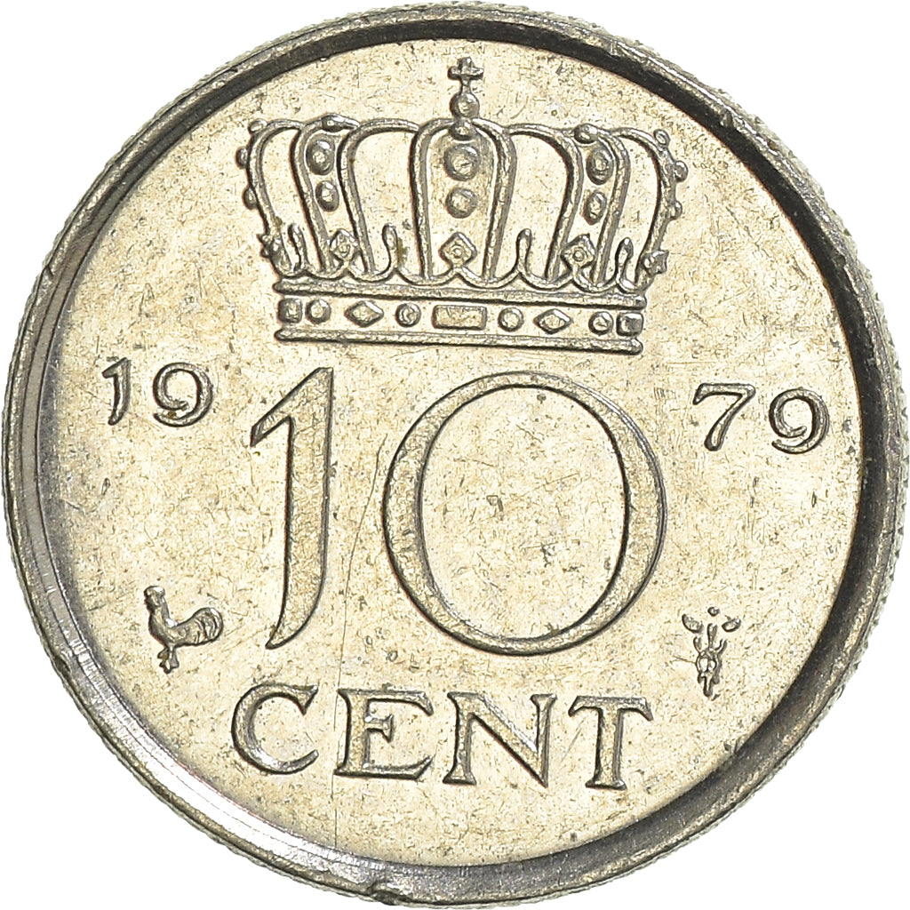 Moeda, Países Baixos, 10 Cents, 1979