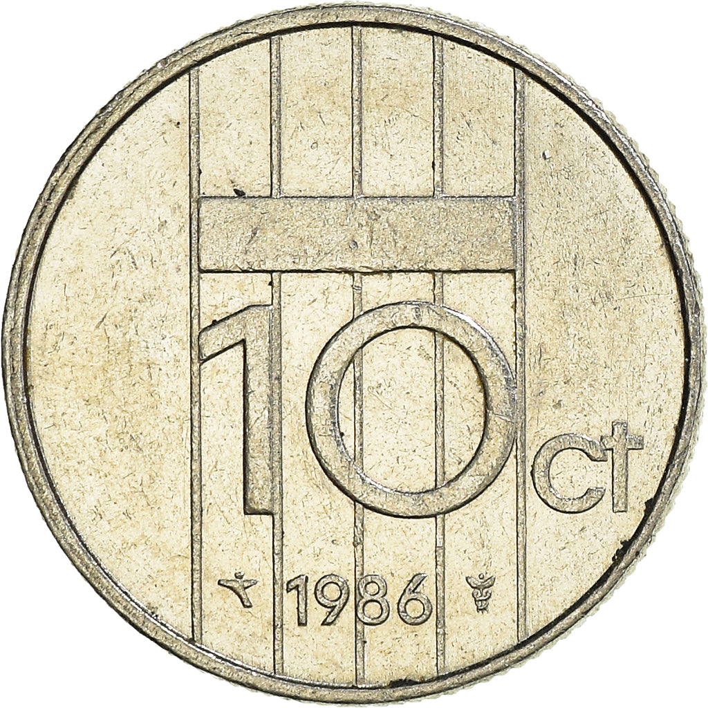 Munten, Nederland, 10 Cents, 1986
