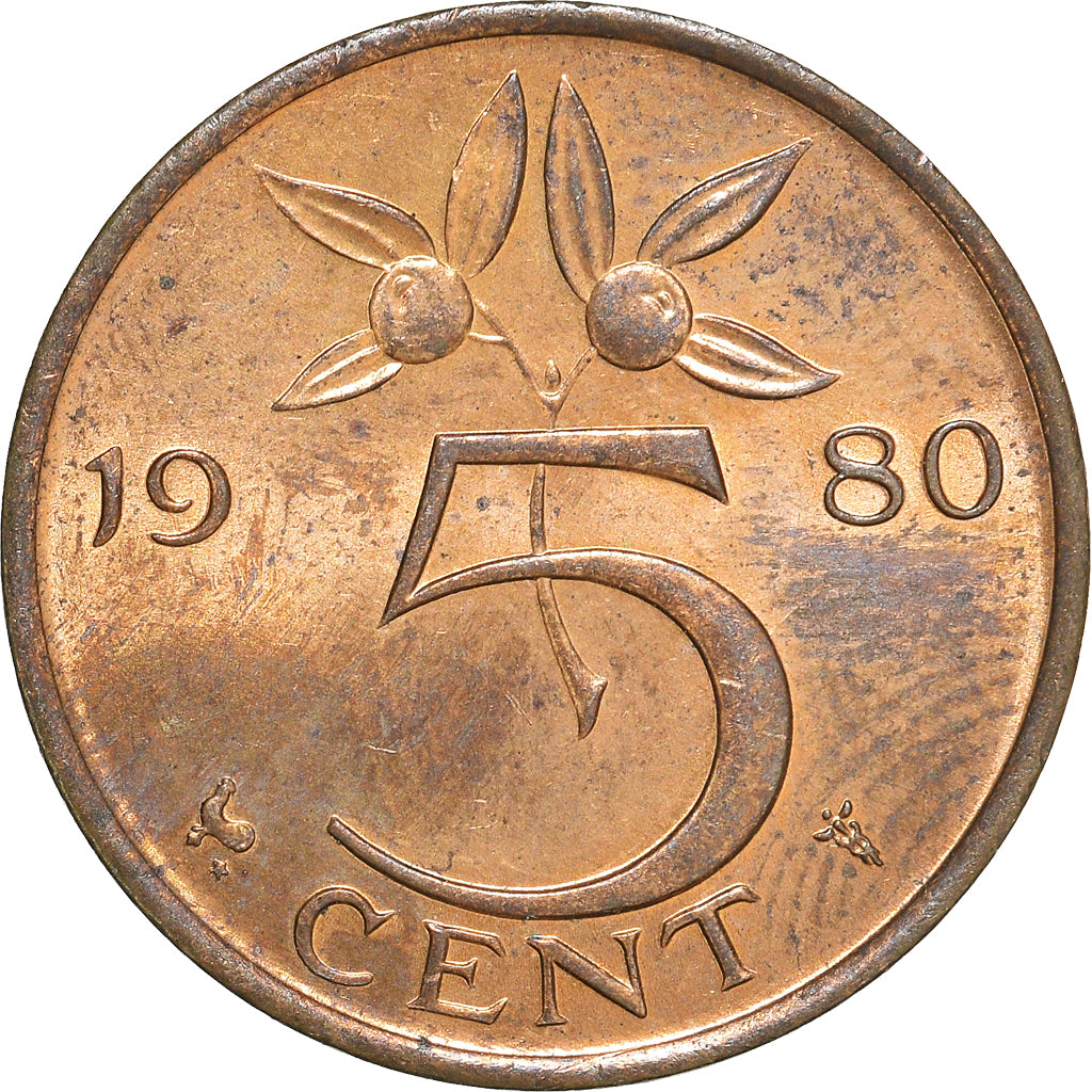Münze, Niederlande, 5 Cents, 1980