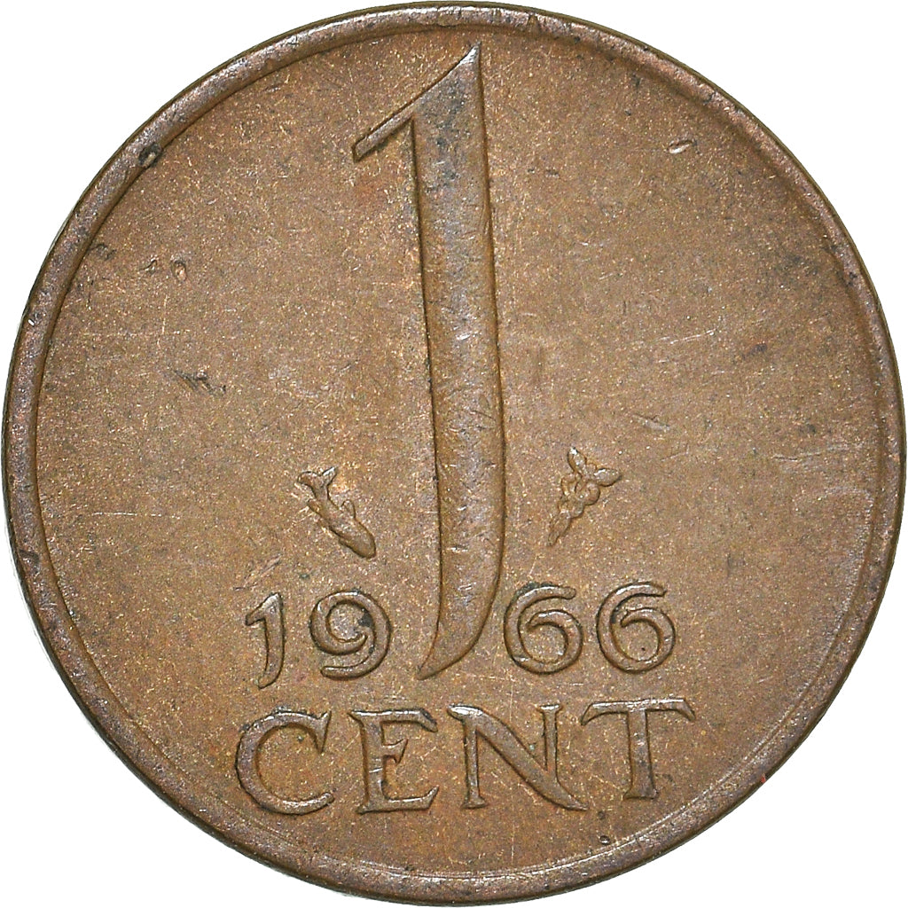 Monnaie, Pays-Bas, Cent, 1966