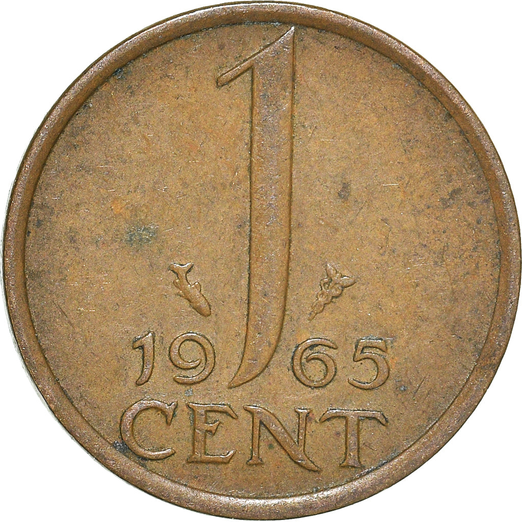 Coin, Netherlands, Cent, 1965