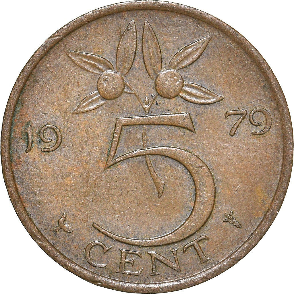 Moeda, Países Baixos, 5 Cents, 1979