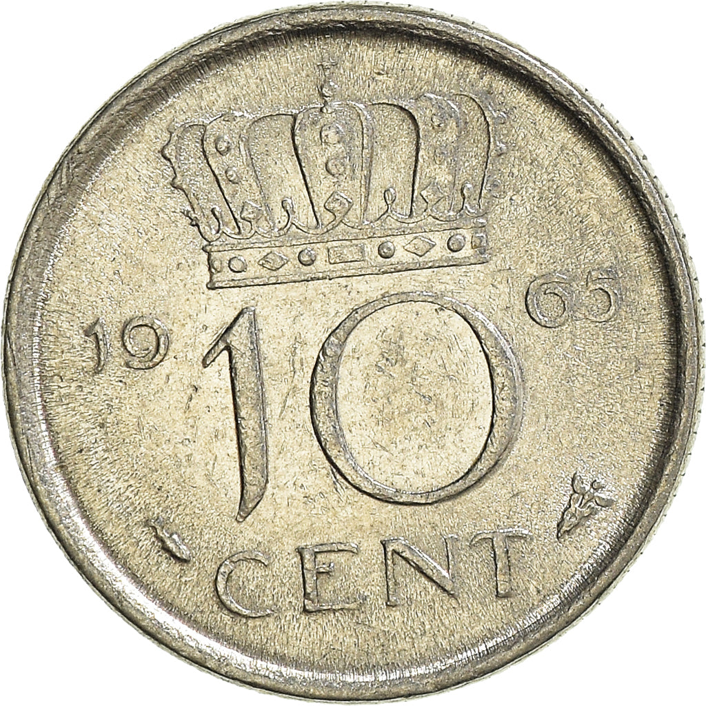 Moneta, Holandia, 10 Cents, 1965