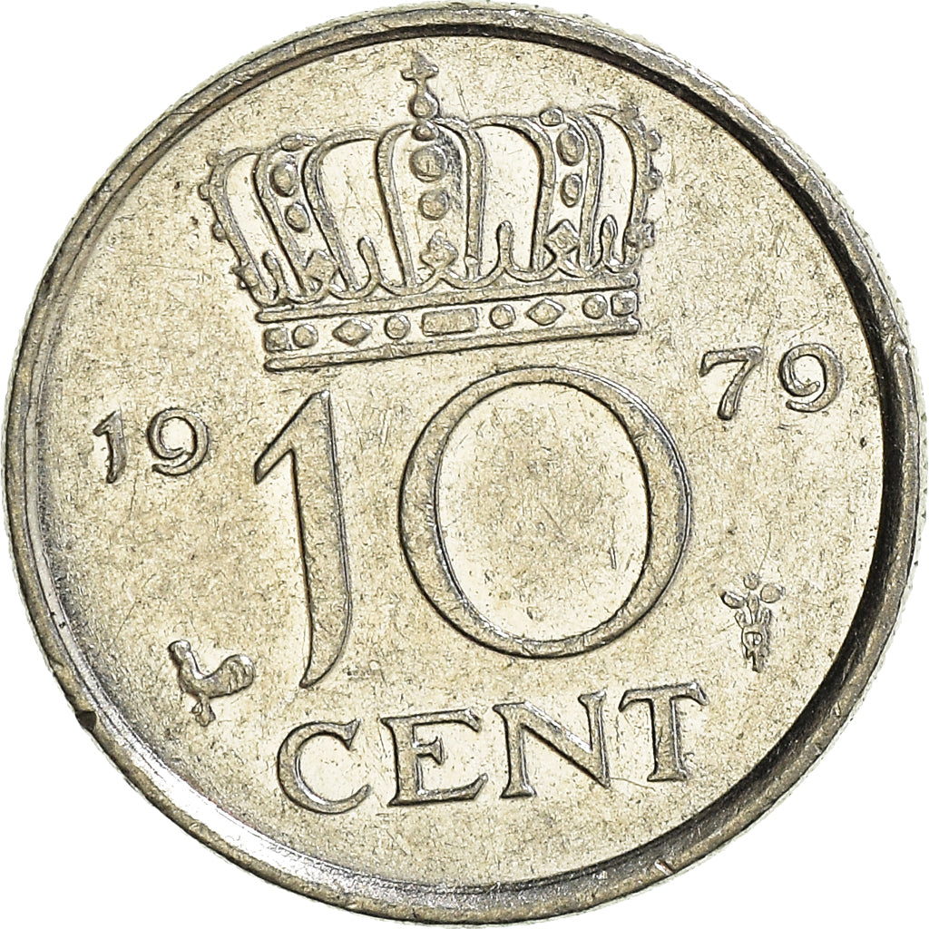 Münze, Niederlande, 10 Cents, 1979