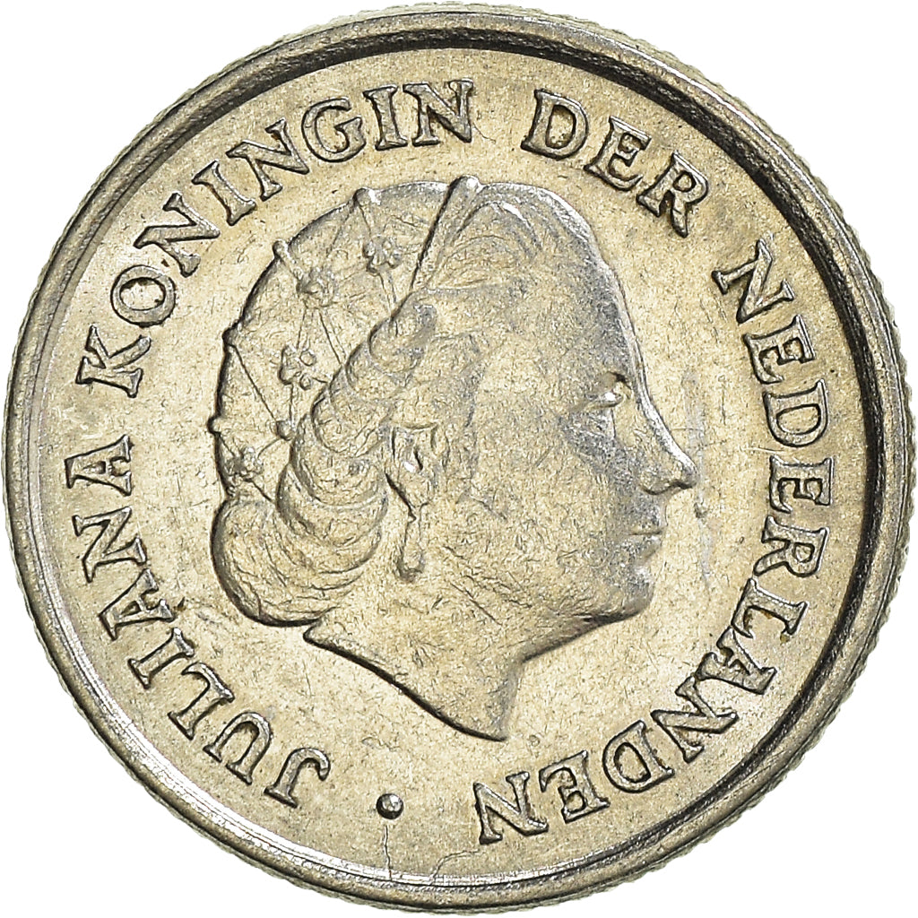 Moeda, Países Baixos, 10 Cents, 1961