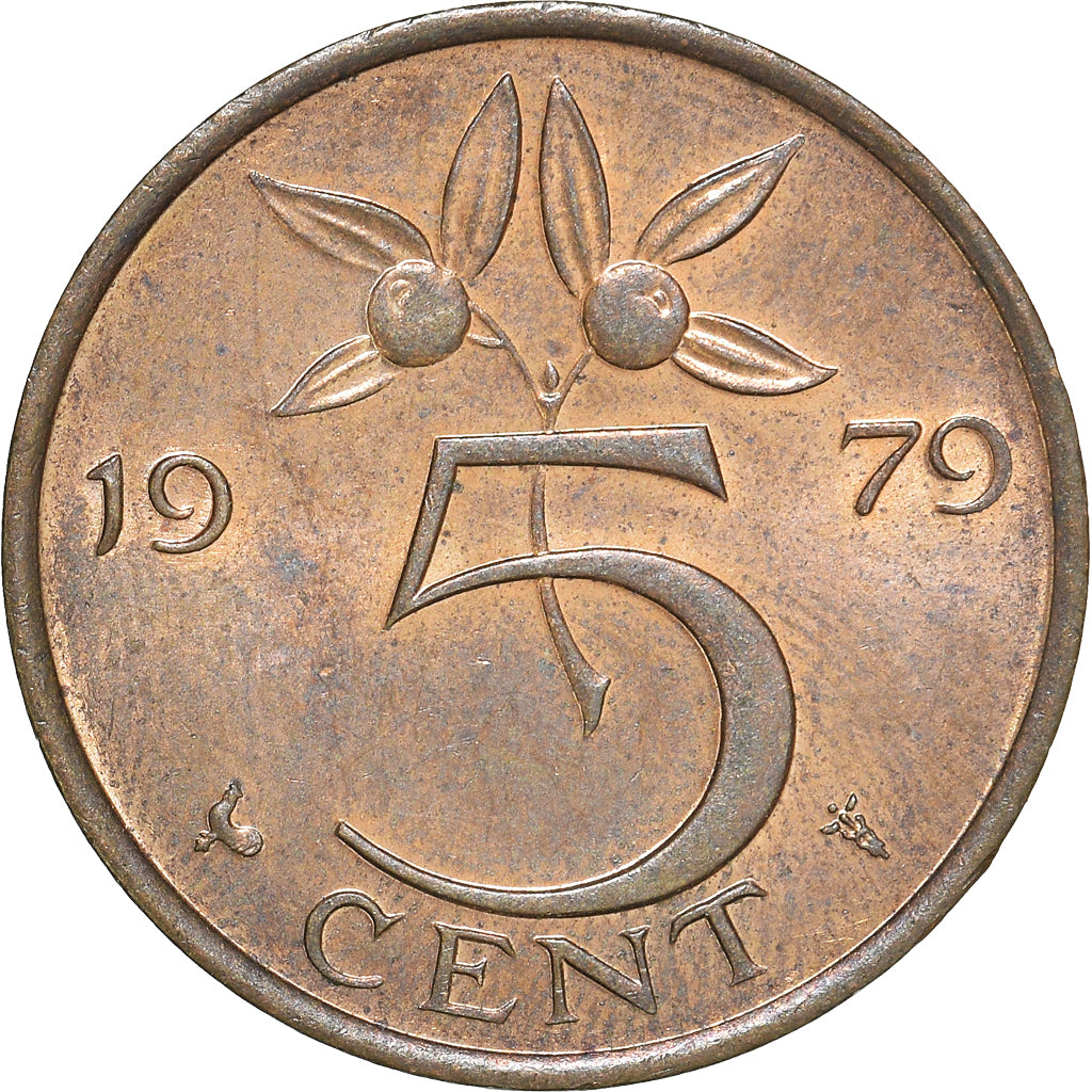 Moeda, Países Baixos, 5 Cents, 1979