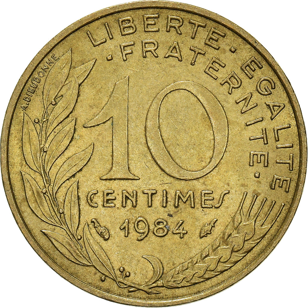 Munten, Frankrijk, 10 Centimes, 1984